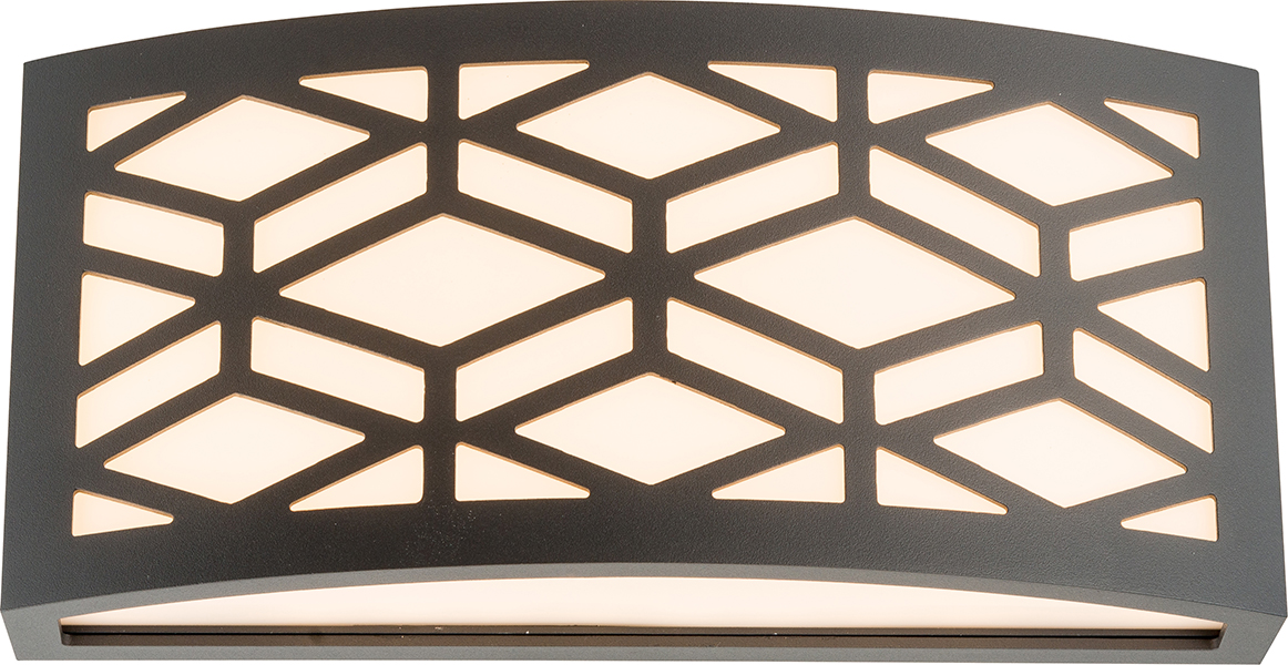 Diamond hollow design curved shell LED wall light 5852