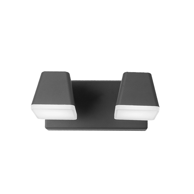Square double head rotating wall lamp 1984