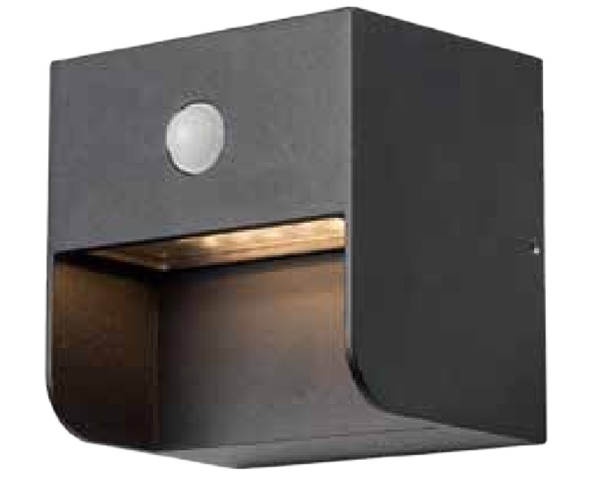 Cube Solar Stair Lamp With PIR 6061-SOLAR