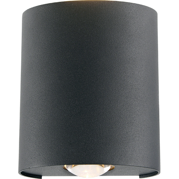 Upper and lower two single-beam light aluminum wall lamp 1801