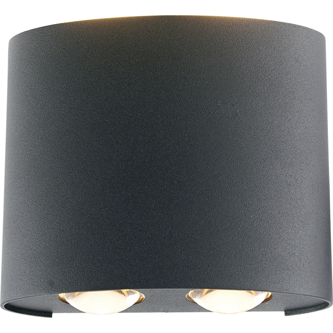 Double head two beam light aluminum outdoor wall lamp 1802