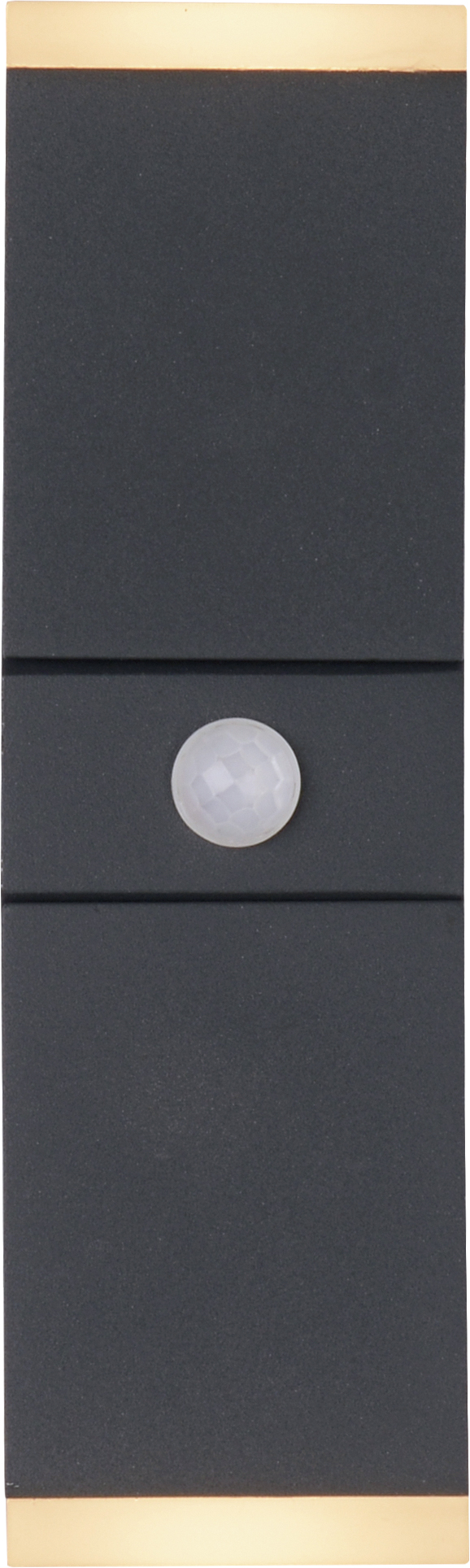 Dual head light source with sensor wall lamp 1942-PIR