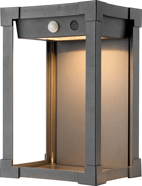 Solar Wall Lantern Lights with 3 Smart Lighting Modes Motion Sensor  5804-SOLAR