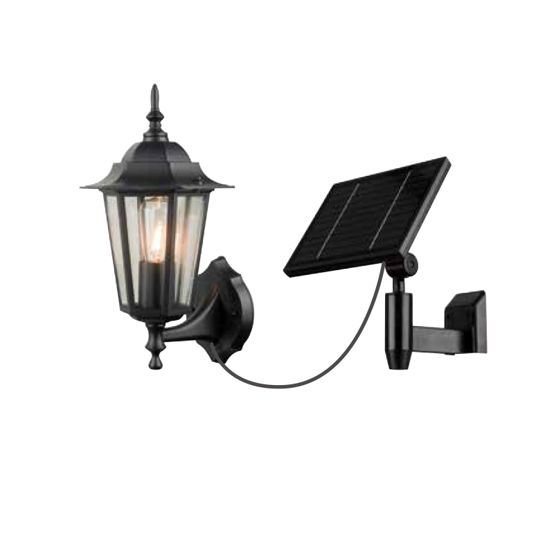 Vintage Classic Antique Lantern Shape Solar Garden Street Wall lamp 9101