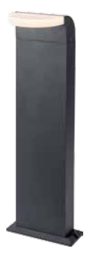 Half-circle diffuser aluminum lawn light 15071