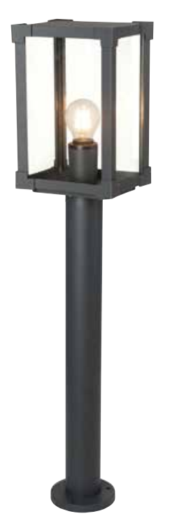 Minimalist cube outdoor column lamp 15801-LED