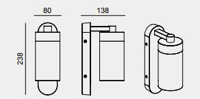 Cylinder Ribbed Exterior E27 IP54 Cast Aluminum Outdoor Wall Light 6351 Cylinder Ribbed Exterior E27 IP54 Cast Aluminum Outdoor Wall Light 6351