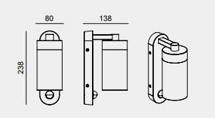 PIR Motion Sensor Outdoor IP54 E27 Aluminium Wall Lamp 6351-PIR PIR Motion Sensor Outdoor IP54 E27 Aluminium Wall Lamp 6351-PIR