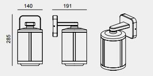 Modern Ribbed Outdoor E27 IP43 Aluminium Wall Lantern 6371 Modern Ribbed Outdoor E27 IP43 Aluminium Wall Lantern 6371