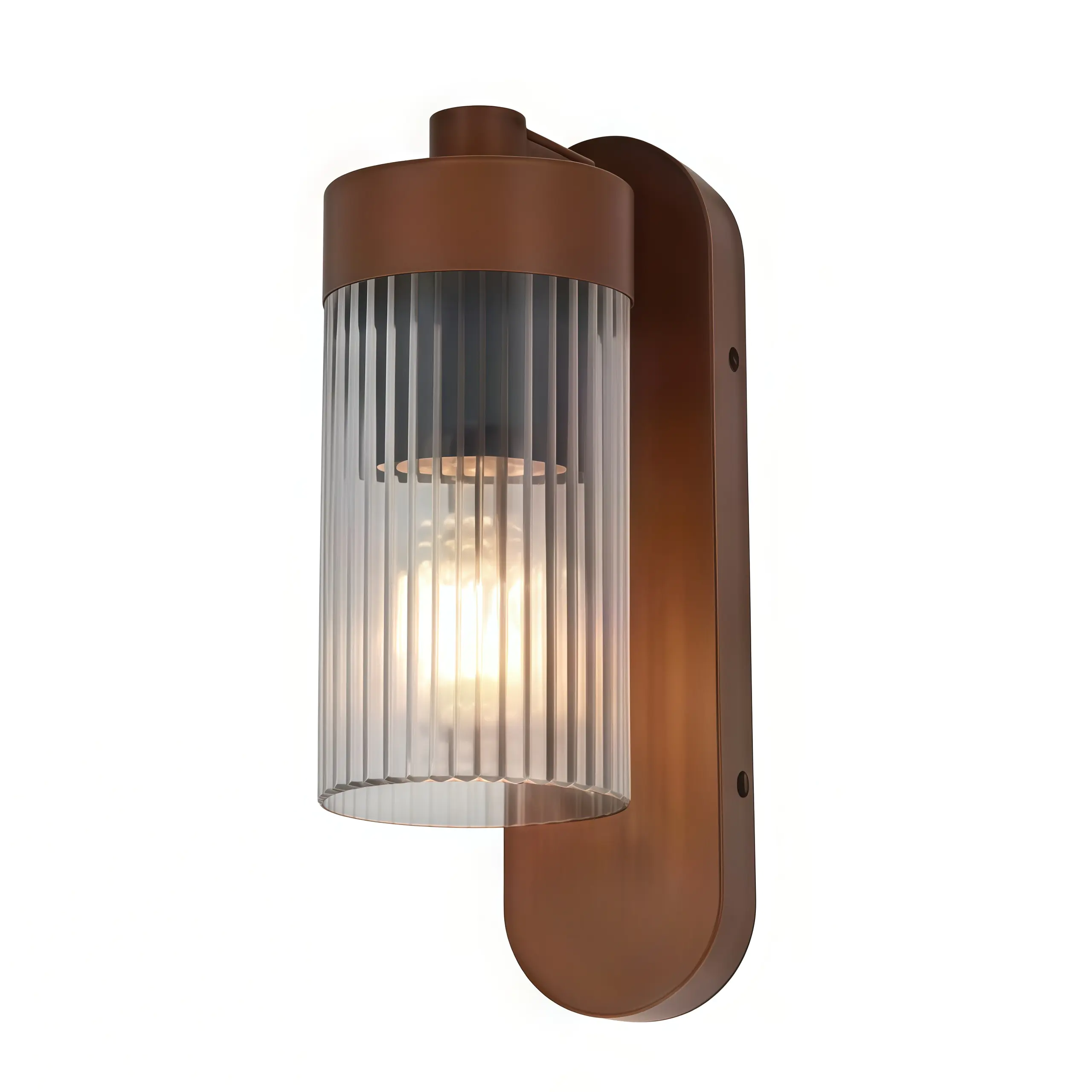 Cylinder Ribbed Exterior E27 IP54 Cast Aluminum Outdoor Wall Light 6351 Cylinder Ribbed Exterior E27 IP54 Cast Aluminum Outdoor Wall Light 6351