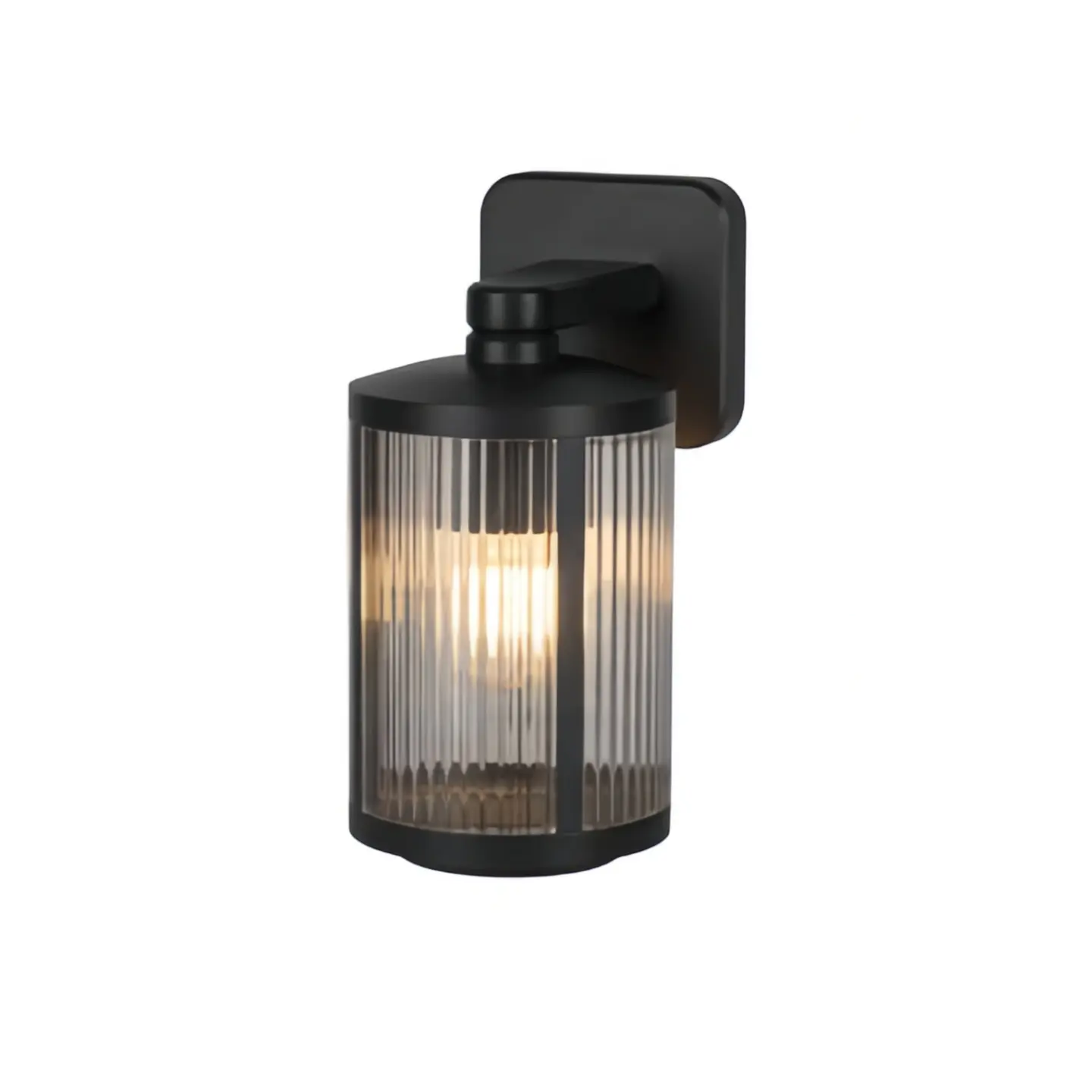 Modern Ribbed Outdoor E27 IP43 Aluminium Wall Lantern 6371 Modern Ribbed Outdoor E27 IP43 Aluminium Wall Lantern 6371