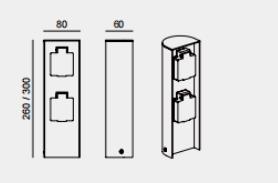 Slim Modern Die‑cast Aluminium Outdoor Bollard Light With Socket IP44 9011 Slim Modern Die‑cast Aluminium Outdoor Bollard Light With Socket IP44 9011