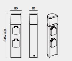 Modern Die‑cast Aluminium Outdoor Bollard Light with Socket 9012 Modern Die‑cast Aluminium Outdoor Bollard Light with Socket 9012