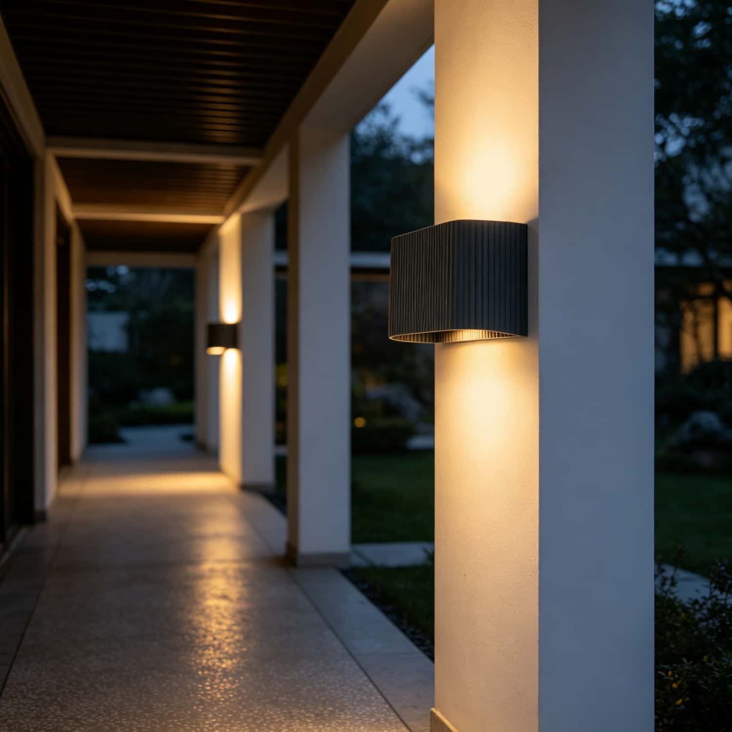 Rectangular Ribbed 12W IP54 LED Wall Sconce 6436 Rectangular Ribbed 12W IP54 LED Wall Sconce 6436