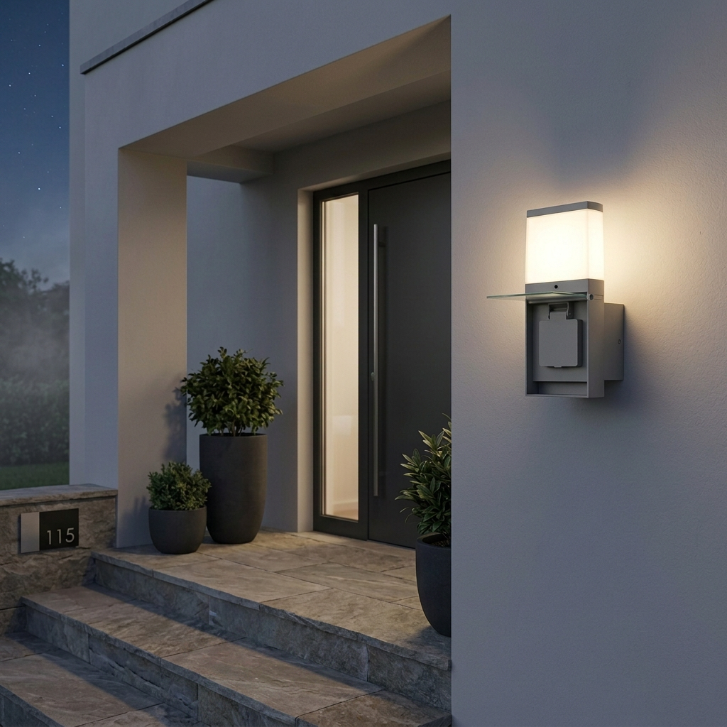 Modern Wall‑Mount Outdoor Light With Socket IP44 9013 Modern Wall‑Mount Outdoor Light With Socket IP44 9013