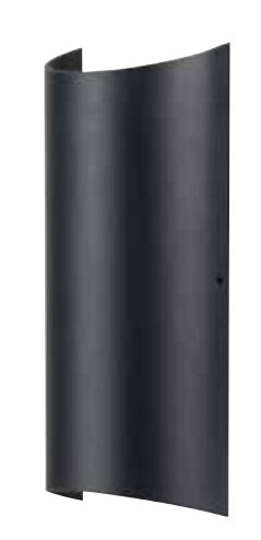 Solid Curved GU10 IP54 Aluminium Up Down Outdoor Wall Light 6574