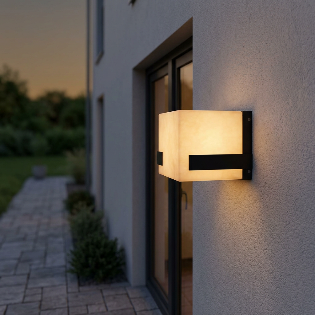 Modern Square E27 IP54 Aluminium Outdoor Wall Light 6611 Modern Square E27 IP54 Aluminium Outdoor Wall Light 6611